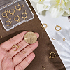 20Pcs Brass Hoop Earring Findings KK-BBC022-09A-3