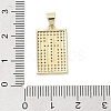 Real 18K Gold Plated Brass Micro Pave Cubic Zirconia Pendants KK-A209-10A-G-3