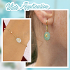 18Pcs 9 Styles Natural Green Aventurine & Amethyst & Rose Quartz Connector Charms PALLOY-HY00037-6