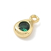 Brass Micro Pave Cubic Zirconia Charms KK-G548-20G-04-2