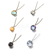 Glass Pendant Necklace NJEW-D281-C-M-1