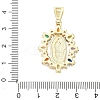 Religion Brass Pave Cubic Zirconia Pendants CU-CBA83A6-01B-G01-3