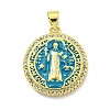 Rack Plating Brass Micro Pave Cubic Zirconia Pendants KK-B091-22G-03-1