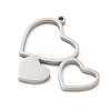 201 Stainless Steel Pendants LS-STAS-R133-01P-05-2