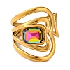304 Stainless Steel Rhinestone Solitaire Ring RJEW-Q822-14G-3