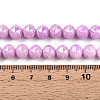 Anti-Tarnish Electroplate Glass Beads Strands X-GLAA-N010-8mm-10-4