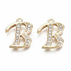 Brass Micro Pave Clear Cubic Zirconia Pendants LS-KK-S360-053B-NF-2