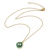 304 Stainless Steel Micro Pave Cubic Zirconia constellation Pendant Necklaces NJEW-R021-01G-09-4