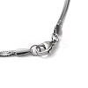 Non-Tarnish 304 Stainless Steel Flat Snake Chain Necklaces for Women LS-NJEW-D058-04P-3