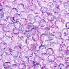 Baking Paint Electroplate Transparent Glass Seed Beads SEED-N006-07J-3
