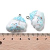 Weather Theme Opaque Resin Pendants LS-RESI-R444-01D-3