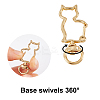 Alloy Swivel Keychain Clasp Findings KEYC-CA0001-03-6