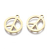 201 Stainless Steel Charms STAS-T044-215G-2