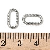304 Stainless Steel Twisted Linking Rings STAS-L300-006E-P-3