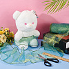 Mermaid Color Polyester Pleated Lace Trim Ribbon DIY-WH0401-58A-4