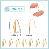 Ion Plating(IP) 316 Surgical Stainless Steel Earring Hooks STAS-UN0058-42G-3