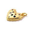 Brass Micro Pave Cubic Zirconia Pendants KK-U033-14G-02-2