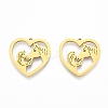 Ion Plating(IP) 201 Stainless Steel Pendants STAS-N098-118LG-3