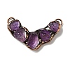 Natural Amethyst Nuggets Big Pendants G-D468-43R-02-2