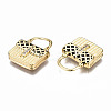 Brass Micro Pave Cubic Zirconia Enamel Pendants ZIRC-Q200-020A-NF-3