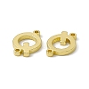 Rack Plating Brass Letter Connector Charms KK-C007-38G-Q-3