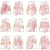 6 Pairs Natural Quartz Wire Wrapped Earrings for Girl Women EJEW-NB0001-07-1