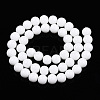 Opaque Solid Color Glass Beads Strands X-GLAA-T032-P8mm-02-3