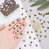 2 Strands Electroplate Non-magnetic Synthetic Hematite Beads Strands G-AR0004-24-3