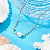 Mother's Day Jewellery Natural Cultured Freshwater Pearl Pendant Necklaces X-NJEW-JN05134-03-1