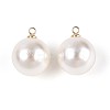 ABS Plastic Imitation Pearl Pendants FIND-H052-01I-01G-4