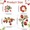 1Pc Alloy Fruit Brooches JEWB-YW0001-07-3