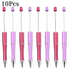 10Pcs 2 Colors Plastic Beadable Pens AJEW-YW0001-34A-1