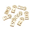 Alloy Open Back Bezel Pendants PALLOY-M184-01LG-RS-1