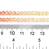 Gradient Color Baking Paint Glass Bead Strands X1-DGLA-A039-T6mm-A013-5