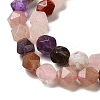 Natural Rose Quartz/Sodalite/Lapis Lazuli/Amethyst/Strawberry Quartz Beads Strands G-K382-A01-02-4