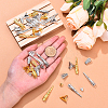 240Pcs 12 Styles Iron Bead Caps IFIN-YW0003-84-4