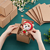Square Kraft Paper Necklace Earring Storage Gift Boxes CON-WH0095-91-3
