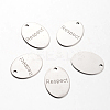 Non-Tarnish Spray Painted 201 Stainless Steel Pendants LS-STAS-I048-L05-1