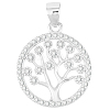 1Pc Rhodium Plated 925 Sterling Silver Pendants STER-BBC0008-33-1
