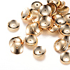Apetalous Brass Bead Caps X-KK-R037-89KC-1