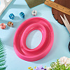 1Pc Plastic Oval Bobbin Holder AJEW-TA0003-08A-4
