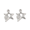 Tarnish Resistant 304 Stainless Steel Pendants Cabochon Settings LS-STAS-B032-21P-2