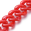 Handmade Acrylic Curb Chains AJEW-JB00555-04-2