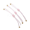 3Pcs 3 Styles Gemstone Braided Bead Bracelets BJEW-JB11146-08-5