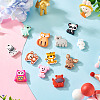 12Pcs 12 Styles Food Grade Silicone Focal Beads SIL-TA0002-62-6