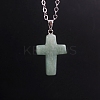 Natural Green Aventurine Pendants G-PW0006-02P-05-1