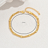 Brass Multi-layered Fashionable Anklets for Women RX8462-2