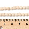 Natural Fossil Beads Strands G-K209-05D-4mm-4