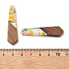 Resin and Walnut Pendants FIND-R051-06C-3