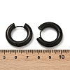 202 Stainless Steel Polishing Hoop Earrings EJEW-M106-02EB-04-5